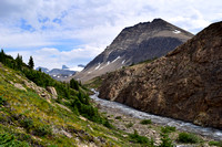 After leaving the Nigel Pass area, you area greeted with this view of the upper Brazeau River Canyon