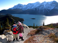 The trip to Wendy Elekes Viewpoint on Mount Indefatigable was the kids most challenging trip yet. It was also one of the most rewarding with a gorgeous view above the Kananaskis Lakes.