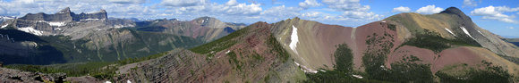 Panorama from north high point.