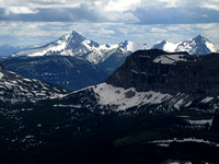 Kenow Mountain is the triangular peak on the left and it bears an uncanny resemblance to Mount Glasgow near Calgary (especially from this angle). In the foreground is Mount Matkin.