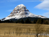 Here is the more classic view of Crowsnest mountain from west of Coleman.