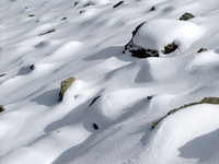 There is something appealing about snow-covered boulders.