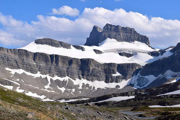This gorgeous glaciated peak is just west of Cataract Pass and is unnamed.