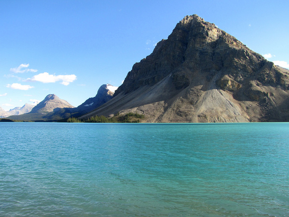 The north shore of Bow Lake is always stunning no matter how many times I pass by here.