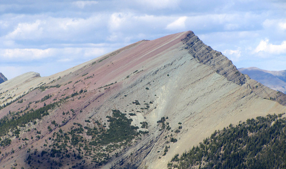 Festubert Mountain, with its greens and mauves, has to be one of the most unusually colored mountains I have ever seen.