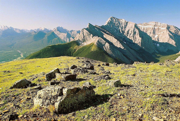 Looking south to Mount Kidd from Olympic Summit.